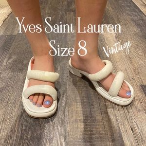 Vintage YSL Slides ~ Size 8